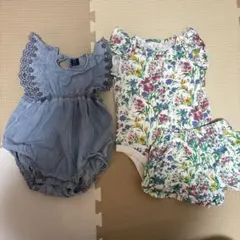 【まとめ売り】GAP 12-18m 半袖　ロンパース