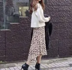 ヒョウ柄 レオパード　フレアスカート　リエンダ rienda