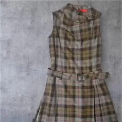 【美品 】Yorkland ヨークランド　 ワンピース チェック　9号