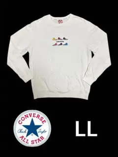 Converse スニーカー プリント トレーナー LL