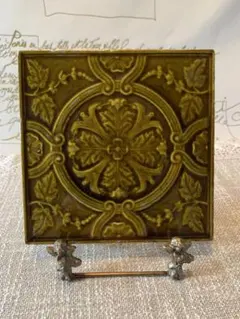 イギリスアンティーク シャーロックホームズ シルエットタイル 19世紀