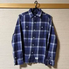 ◆即完売◆L◆ WTAPS ダブルタップス ネルシャツ　長袖　チェック　ネイビー WTAPS ダブルタップス 15AW BLOCK CHECK L/S/SHIRT. COTTON