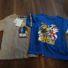 PAW PATROL Tシャツ 青　POLO Tシャツ 茶