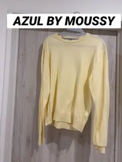 アズールバイマウジー　カシミヤミックスクルーネックニット