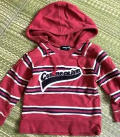 コムサ・イズム 赤 ストライプ トレーナー 90