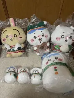 ちいかわ 鏡餅 ぬいぐるみ マスコット ハチワレ うさぎ モモンガ 郵便