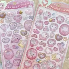 うるちゅるポップシール サンリオ キティ マイメロ