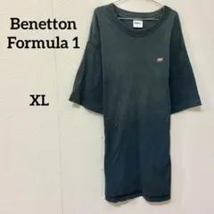 【Benetton Formula 1】ワンポイント刺繍 半袖Tシャツ LL