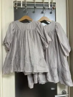 姉妹　お揃い　ワンピース フォーマル　90 100