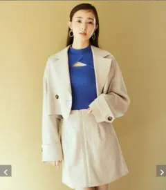 新品タグ付き rienda リエンダ ジップミニスカート 台形スカート ポケット