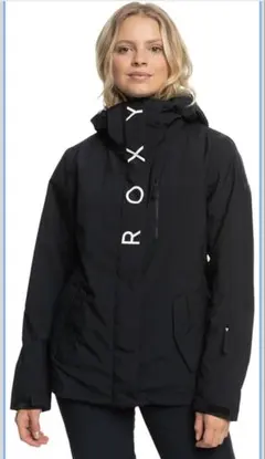 【ほぼ新品】ROXY スノボウェア 上下セット L ブラック 1回着用