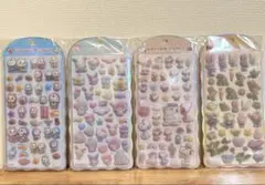 미개봉 COTTON PUFFY 4枚セット 산리오 、スヌーピー、ズートピア