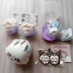 ガチャガチャ　ちいかわ　モモンガ クロミ マスコット 貯金箱 きゃらまかろん