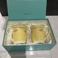 ティファニー　マグカップ　ペア　ピンクチューリップ