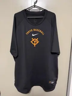 読売ジャイアンツ ナイキ ブラック×オレンジ プラクティス ハイグレードTシャツ