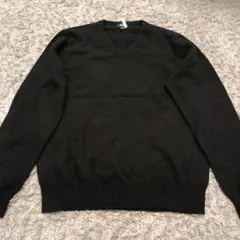 UNIQLO ユニクロ　カシミヤVネックセーター　ブラック　M　20