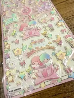 リトルツインスターズ ぷっくりシール　キキララ 遊園地