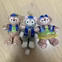 ダッフィー　シェリーメイ　ジェラトーニ　ぬいぐるみバッジ　15周年