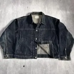 モンキータイム デニムジャケット セルビッチ 短丈 ボックス 肩落ち L 雰囲気