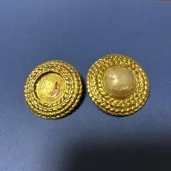 ひ*ろ様 ヴィンテージ　CHANEL シャネル フェイクパール イヤリング 破損