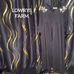LOWRYS FARMローリーズ【M】【刺繍】【ボリューム袖】ワンピース羽織