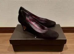 コールハーン　スエード　パンプス　ブラック　22cm