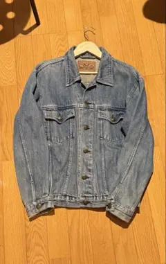 【80s】ラングラー デニムジャケット 44（XL）126MJ マルタ製 古着 80s】ラングラー デニムジャケット 44（XL）126MJ マルタ製 古着