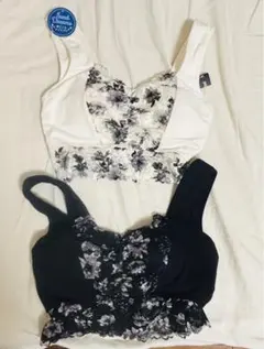 エメフィール/ナイトブラ/花柄 2色セット