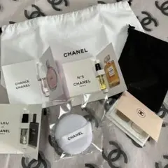 シャネル　巾着　香水サンプル　ファンデーションサンプル　パフ
