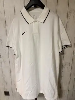 Nike ナイキ ホワイト ポロシャツ 刺繍ロゴ 極美品