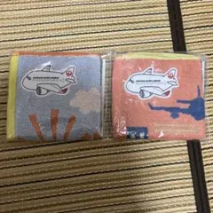 JAPAN AIRLINES UCHINOタオルハンカチ 2枚のサムネイル