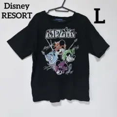 東京ディズニーランド　ミッキーマウス グラフィック Tシャツ ブラック