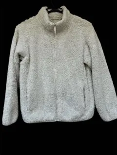 ユニクロ　フリースジャケット 白150cm