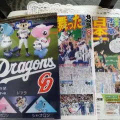 中日ドラゴンズ 　クリアファイル　3枚