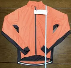 【未使用,新品】防風,保温に優れた伸縮生地サイクルジャケット,オレンジ,Mサイズのサムネイル