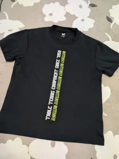 ❀Butterfly ❀卓球Tシャツウェア ブラックS