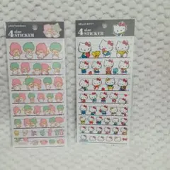 サンリオ　4サイズステッカー　シール　2枚セット
