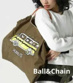 ボールアンドチェーン スヌーピー エコバッグ サブバッグ バス