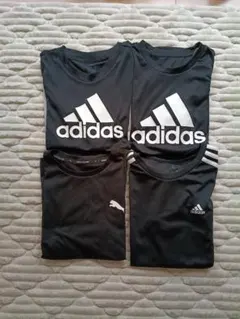 adidas 、PUMA　黒 140Tシャツ