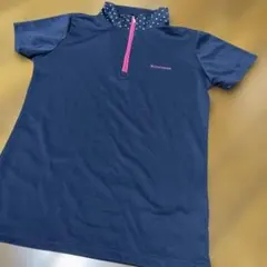 CONVERSE ネイビー 襟付きTシャツ サイズM