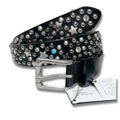 未使用保管品 ホークカンパニー レザーベルトスタースタッズ タグ付き