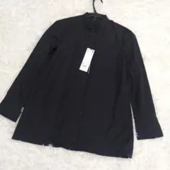 タグ付未使用ユニクロ+J スーピマコットンスタンドカラーシャツM ブラック
