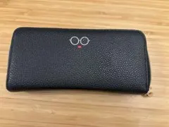 ✨️アジョリーラウンドファスナー長財布 ブラック 合皮