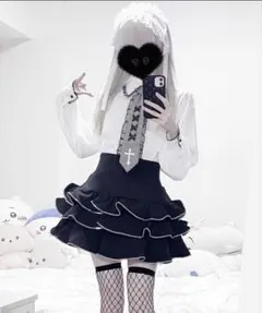 MA*RS ZIPフリルスカパン - ブラック size-F