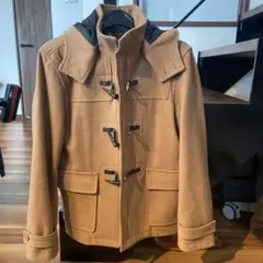 ダッフルコート ベージュ 取り外しフード