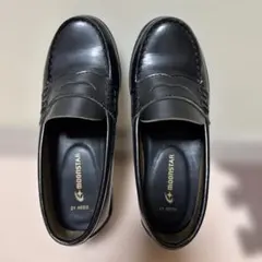 MOONSTAR ブラック　ローファー 21.5EEE