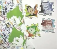 【冨樫義博展】ハンターハンター つながるアクリルパズル 4点セット（ゴン他）のサムネイル