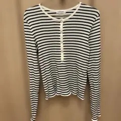 じ*る様 LEPSIM ストライプ柄 長袖ニット