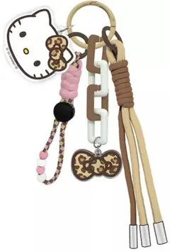公式)サンリオ ハローキティ ギャル【ヒョウ柄】ストラップ チャーム