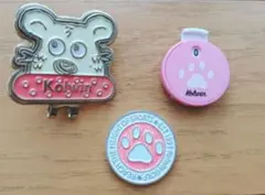 ʕ*!様 Kolwin ゴルフ マーカー、土台、カウンターの セットのサムネイル